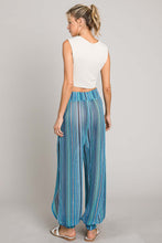 Load image into Gallery viewer, Cotton Bleu by Nu Label Striped Smocked Cover Up Pants