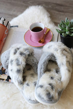 Load image into Gallery viewer, Animal Print Faux Fur Slippers