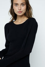 Load image into Gallery viewer, Merci Round Neck Puff Sleeve Sweater