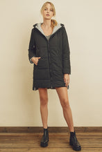 Load image into Gallery viewer, Hooded Puffer Jacket - BLACK