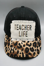 Load image into Gallery viewer, Leopard Teacher Trucker  Patch Hat