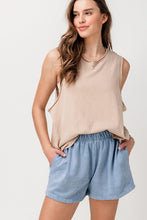 Load image into Gallery viewer, Chambray Mineral Washed French Terry Shorts