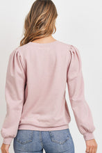 Load image into Gallery viewer, Bubble Sleeve Baby Fleece Pullover