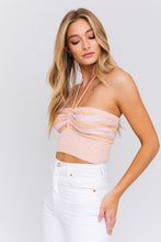 Load image into Gallery viewer, Halter Neck Sweater Crop Top