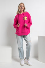 Load image into Gallery viewer, Fuzzy Cozy Hooded Smiley Sweater