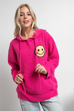 Load image into Gallery viewer, Fuzzy Cozy Hooded Smiley Sweater