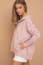 Load image into Gallery viewer, Oversized Snap Up Hooded Pullover