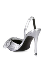 Load image into Gallery viewer, Kiki High Heeled Bow Slingback Sandals