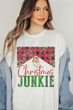 Load image into Gallery viewer, CHRISTMAS JUNKIE GRAPHIC TEE / T-SHIRT