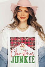 Load image into Gallery viewer, CHRISTMAS JUNKIE GRAPHIC TEE / T-SHIRT