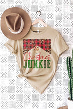 Load image into Gallery viewer, CHRISTMAS JUNKIE GRAPHIC TEE / T-SHIRT