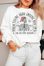 Load image into Gallery viewer, Christmas Skeleton Graphic Sweatshirt