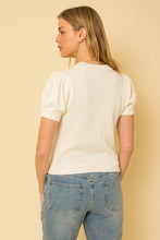 Load image into Gallery viewer, Hello Beautiful Short Sleeve Sweater Top