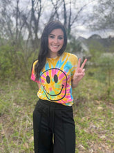 Load image into Gallery viewer, Rainbow Smiley Tie Dye