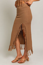 Load image into Gallery viewer, Tassel Detail Sweater Midi Skirt