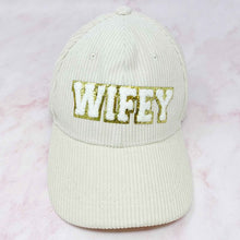 Load image into Gallery viewer, Wifey Corduroy Ball Cap