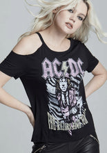 Load image into Gallery viewer, AC/DC Razors Edge Tour Cold Shoulder Tee