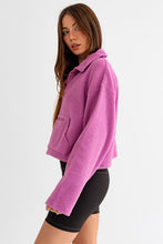 Load image into Gallery viewer, Pocket Detail Boxy Fleece Pullover Sweater