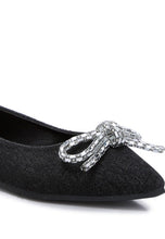 Load image into Gallery viewer, Ellerby Embellished Bow Detail Ballet Flats