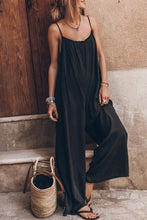 Load image into Gallery viewer, Frilled neck line wide leg Jumpsuit Romper