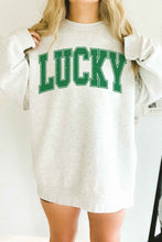 Load image into Gallery viewer, LUCKY ST PATRICKS DAY OVERSIZED SWEATSHIRT