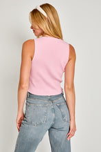 Load image into Gallery viewer, Satin Bow Detail Sleeveless Sweater Top