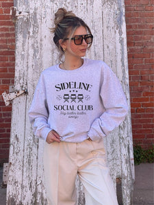 Sideline Social Club Baseball Crewneck Sweatshirt