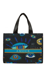 Load image into Gallery viewer, AMOUR Oblique Book Tote Bag