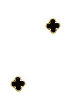 Load image into Gallery viewer, Gold Dipped Clover Stud Earrings