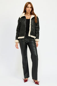 SHEARLING MOTO JACKET