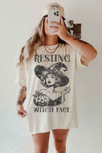 Load image into Gallery viewer, RESTING WITCH HALLOWEEN OVERSIZED GRAPHIC TEE