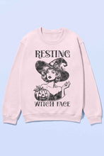 Load image into Gallery viewer, RESTING WITCH HALLOWEEN OVERSIZED SWEATSHIRT