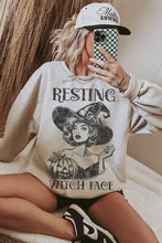 Load image into Gallery viewer, RESTING WITCH HALLOWEEN OVERSIZED SWEATSHIRT