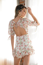 Load image into Gallery viewer, Open Back Ruffle Mini Dress