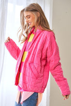 Load image into Gallery viewer, Washed Soft Comfy Quilting Zip Closure Jacket