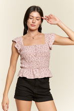 Load image into Gallery viewer, Floral print ruffled top