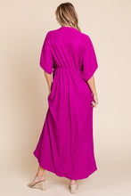 Load image into Gallery viewer, BOMBOM Surplice Maxi Dress with Pockets