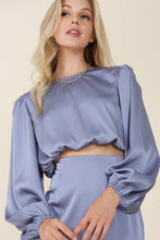 Load image into Gallery viewer, Dressed up satin two-piece mermaid dress set