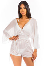 Load image into Gallery viewer, Relaxing light see through cover up romper