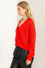 Load image into Gallery viewer, Cute Mood Crop Shoulder Cropped Cardigan Sweater