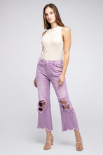 Load image into Gallery viewer, Distressed Vintage Washed Wide Leg Pants