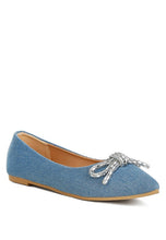 Load image into Gallery viewer, Ellerby Embellished Bow Detail Ballet Flats