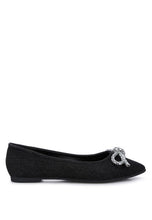 Load image into Gallery viewer, Ellerby Embellished Bow Detail Ballet Flats