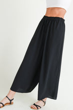Load image into Gallery viewer, Wide-Leg Drawstring Black Pants