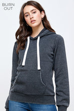 Load image into Gallery viewer, Burnout Fleece Hooded Pullover