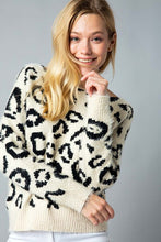 Load image into Gallery viewer, Leopard Twist Back Sweater