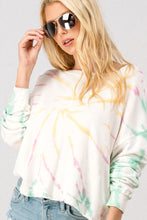 Load image into Gallery viewer, Trend Notes Tie-Dye Cropped Sweatshirt
