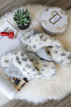 Load image into Gallery viewer, Animal Print Faux Fur Slippers