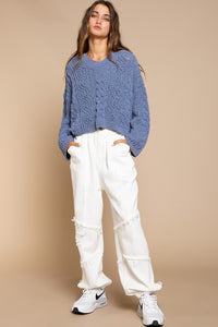 POL Cable Sweater
