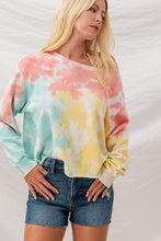 Load image into Gallery viewer, Trend Notes Tie-Dye Drop Shoulder Sweatshirt